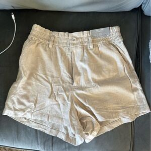 Hollister Ultra High Rise Linen Blend Soft Shorts